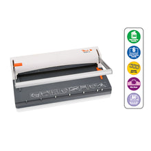 Carica l'immagine nel visualizzatore di Gallery, Peach PB300-15 Rilegatrice Manuale a Spirali Metalliche da 8mm, Fora Bianco - Ilgrandebazar