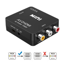 Carica l'immagine nel visualizzatore di Gallery, GANA Adattatore RCA a HDMI, Mini a a HDMI