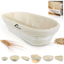 Carica l'immagine nel visualizzatore di Gallery, Amazy Cestino da lievitazione, incluso libretto con ricette e Ovale | 35cm - Ilgrandebazar