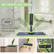 Carica l'immagine nel visualizzatore di Gallery, Tencoz Spray Mop, Lavapavimenti a Spruzzo Scopa Autopulente, Mocio in Verde - Ilgrandebazar