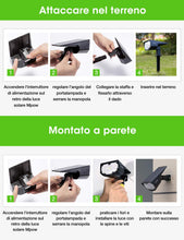 Carica l'immagine nel visualizzatore di Gallery, 12 LED Luci Solari Esterno, IP67 Luce Solare con 2 Modalità di 2 pezzi - Ilgrandebazar