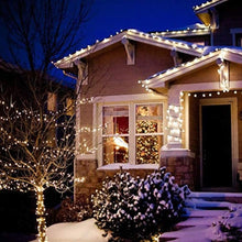 Carica l'immagine nel visualizzatore di Gallery, AUOPLUS 33M 300LED Catena Luminosa Solare Luci Solari Esterno IP65 Impermeabili 8 modalità per Festa,Giardino,Natale,Halloween,Matrimoni,Patio,Cancello,Cortile[Classe di efficienza energetica A+++]