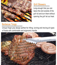 Carica l'immagine nel visualizzatore di Gallery, grilljoy 25 pc 25pcs, Set barbecue 25 pezzi con impugnatura resistente - Ilgrandebazar