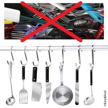 Carica l'immagine nel visualizzatore di Gallery, Ganci Piatti a S - Per Utensili da Cucina, 10x Medium, Stainless Steel