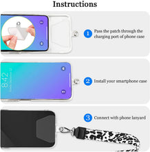 Carica l'immagine nel visualizzatore di Gallery, 10 Toppa per Cordino del Telefono Porta Cordino per Cellulare Cordino per Telefono per Custodia per Telefono Cordino per Cellulare Cinturino da Collo con Toppa e Cinturino da Polso Tether