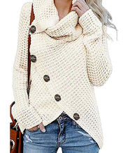 Carica l'immagine nel visualizzatore di Gallery, kenoce Maglione Donna Collo Alto Casual Pullover Manica Lunga... - Ilgrandebazar