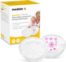 Carica l'immagine nel visualizzatore di Gallery, Medela Safe &amp; Dry Ultra Thin Coppette Assorbilatte Ultrasottili e Altamente Assorbenti, Confezione da 60 Coppette per Maternità Confezionate singolarmente 60 Pezzi Coppette Assorbilatte Ultrasottili