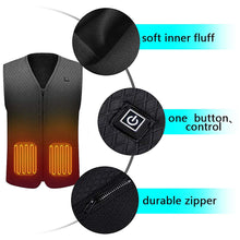 Carica l'immagine nel visualizzatore di Gallery, Suxman Gilet riscaldato USB, Giacca riscaldabile elettrica, XXL, Negro - Ilgrandebazar