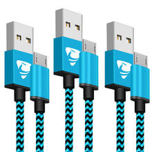 Carica l'immagine nel visualizzatore di Gallery, Aione Cavo Micro USB[3 Pezzi, 2m] Android Nylon Intrecciato Carica... - Ilgrandebazar