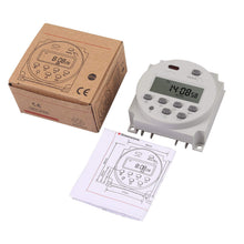 Carica l'immagine nel visualizzatore di Gallery, Neoteck Temporizzatore Interruttore del Rele' DC/AC 12V 16A LCD Digitale...
