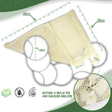 Carica l'immagine nel visualizzatore di Gallery, Dischetti Struccanti Lavabili in Bambù | Pulizia Scrub Viso | piccolo, Bianco - Ilgrandebazar