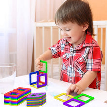 Carica l'immagine nel visualizzatore di Gallery, Desire Deluxe 94 Pezzi Costruzioni Magnetiche per Bambini Gioco Educativo e Creativo per Bimbi da 3 Anni Plastica ABS Alimentare Atossica 94 Blocchi Magnetici con Angoli Smussati Diverse Forme