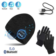 Carica l'immagine nel visualizzatore di Gallery, TAGVO Bluetooth V5.0 Beanie con Guanti Touchscreen Set, addensata Inverno... - Ilgrandebazar