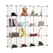 Carica l'immagine nel visualizzatore di Gallery, BASTUO 16 cubi DIY mobiletto libreria Ripiani modulari cubi, Armadio 16 Cubes - Ilgrandebazar