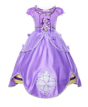 Carica l'immagine nel visualizzatore di Gallery, JerrisApparel Ragazze Costume da Principessa Sofia Compleanno Festa Vestito... - Ilgrandebazar