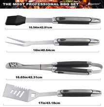 Carica l'immagine nel visualizzatore di Gallery, Romanticist 20pc Utensili Barbecue in Acciaio 44 x 8.8 x 19 cm, 20PCS - Ilgrandebazar