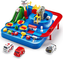 Carica l'immagine nel visualizzatore di Gallery, CubicFun Pista Macchinine Giocattolo Giochi per Bambini 3 4 5 6 7 8 Anni, City Rescue Auto Giocattoli di Avventura Playsets, Piste da Corsa Giocattoli per Bambino Bambina