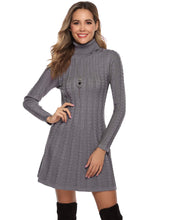 Carica l'immagine nel visualizzatore di Gallery, Hawiton Donna Abito in Maglia Girocollo Eleganti Maglione Manica Lunga... - Ilgrandebazar