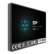 Carica l'immagine nel visualizzatore di Gallery, Silicon Power SSD 128GB 3D NAND A55 SLC Cache 128 GB, Upgraded version - Ilgrandebazar