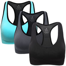 Carica l'immagine nel visualizzatore di Gallery, ANGOOL Donna Reggiseno Sportivo Senza Cuciture Banda Elastica Reggente Yoga... - Ilgrandebazar