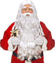 Carica l'immagine nel visualizzatore di Gallery, Widmann S0785 - Parrucca Babbo Natale, bianca, con barba, baffi e sopracciglia, Babbo Natale, Natale, carnevale, festa a tema