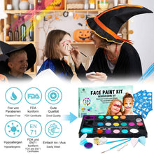 Carica l'immagine nel visualizzatore di Gallery, Truccabimbi Kit Trucco Viso Bambini Trucchi Carnevale - Ilgrandebazar