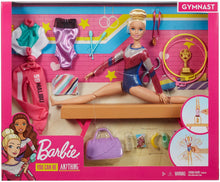 Carica l'immagine nel visualizzatore di Gallery, Barbie- Playset Ginnasta Bambola Snodabile con Bilanciere e Accessori Giocattolo per Bambini 3+ Anni, GJM72