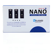 Carica l'immagine nel visualizzatore di Gallery, Elegoo Nano V3.0 Scheda di Microcontrollore CH340 ATmega328P(Kit 3) 3 Pacco - Ilgrandebazar