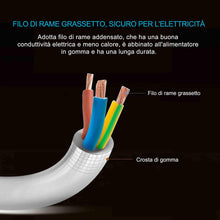 Carica l'immagine nel visualizzatore di Gallery, Extrastar Multipresa Ciabatta Elettrica con 6 Prese 6 Posti, Cavo 3 mt. - Ilgrandebazar