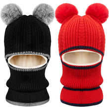 Carica l'immagine nel visualizzatore di Gallery, SATINIOR 2 Pezzi Sciarpa con Cappuccio per Bambini Cappello a Maglia...