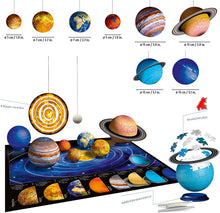 Carica l'immagine nel visualizzatore di Gallery, Ravensburger 11668 Puzzle 3D, Sistema Solare, 540 Pezzi, 8 pianeti, Età Raccomandata 6+, Puzzle Ravensburger Alta Qualità Single