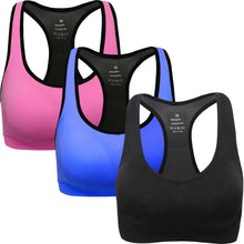 Carica l'immagine nel visualizzatore di Gallery, ANGOOL Donna Reggiseno Sportivo Senza Cuciture Banda Elastica Reggente Yoga... - Ilgrandebazar