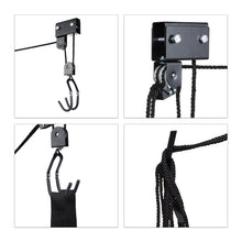 Carica l'immagine nel visualizzatore di Gallery, Relaxdays - Barra da soffitto per Bicicletta, 45 kg, con Taglia unica, Nero