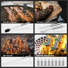 Carica l'immagine nel visualizzatore di Gallery, VPCOK 33 in 1 Attrezzi Barbecues Utensili Barbecue Kit Acciaio inossidabile - Ilgrandebazar