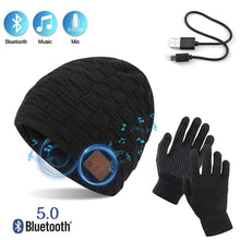 Carica l'immagine nel visualizzatore di Gallery, TAGVO Bluetooth V5.0 Beanie con Guanti Touchscreen Set, addensata Inverno... - Ilgrandebazar