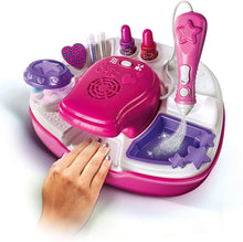 Carica l'immagine nel visualizzatore di Gallery, Clementoni - 15174 - Crazy Chic - Nail Art Studio - atelier unghie con smalti - set per unghie bambina 6 anni, Rosa, bianco, viola Superstar Nail Art