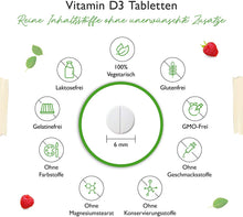 Carica l'immagine nel visualizzatore di Gallery, Vitamina D3 10.000 UI 365 Compresse, Dosaggio Alto, Dose Giornaliera 1000 UI al Giorno (Ogni 10 Giorni), Una Compressa di Vitamina D Ogni 10 Giorni - Vit4ever