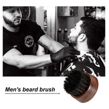 Carica l'immagine nel visualizzatore di Gallery, BFWood Spazzola da Barba rotonda piccola di setole naturali S, Nero - Ilgrandebazar