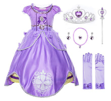 Carica l'immagine nel visualizzatore di Gallery, JerrisApparel Ragazze Costume da Principessa Sofia Compleanno Festa Vestito... - Ilgrandebazar
