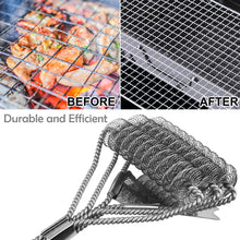 Carica l'immagine nel visualizzatore di Gallery, BACKTURE Spazzola Barbecue, Pulizia 3-Branch Acciaio B-Spazzola - Ilgrandebazar