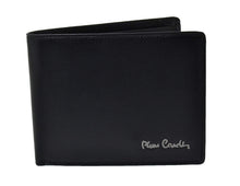 Carica l'immagine nel visualizzatore di Gallery, Pierre Cardin Portafoglio uomo nero in pelle con portamonete e patta A5524 - Ilgrandebazar