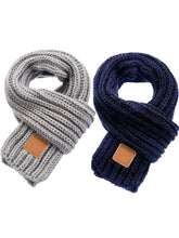 Carica l'immagine nel visualizzatore di Gallery, Zhanmai 2 Pezzi Sciarpe di Maglia Invernale per Bambini Calda Sciarpa Calda... - Ilgrandebazar