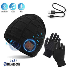 Carica l'immagine nel visualizzatore di Gallery, TAGVO Bluetooth V5.0 Beanie con Guanti Touchscreen Set, addensata Inverno... - Ilgrandebazar