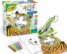 Carica l'immagine nel visualizzatore di Gallery, CRAYOLA- Super Pen Tigre, per sciogliere i Pastelli a Cera e Creare Disegni in Rilievo, attività Creativa e Regalo per Bambini, età 8+, Colore Argento/Verde, 25-0395
