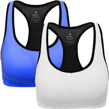 Carica l'immagine nel visualizzatore di Gallery, ANGOOL Donna Reggiseno Sportivo Senza Cuciture Banda Elastica Reggente Yoga... - Ilgrandebazar