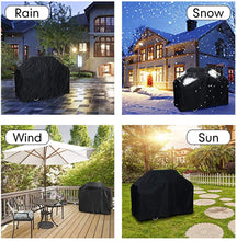 Carica l'immagine nel visualizzatore di Gallery, Velway Copertura Barbecue Telo Copri Barbecue Impermeabile 147 * 61 * 117cm per BBQ Grill Anti Polvere Neve Pioggia Feci di Uccelli Sole, Cover 210D Oxford per Barbecue