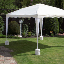 Carica l'immagine nel visualizzatore di Gallery, Park Alley Zavorre per Gazebo Riempibili con Sabbia o 24 x 24 x 25 cm, Bianco - Ilgrandebazar