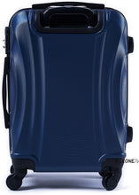 Carica l'immagine nel visualizzatore di Gallery, R.Leone Valigia Trolley Bagaglio a mano Rigido Ultraleggero in ABS 4 Ruote Autonome (Blu, 2037 Valigia 55x40x20cm)