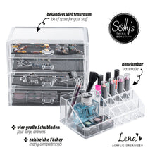 Carica l'immagine nel visualizzatore di Gallery, SollyŽs Lena - Organizer per Trucchi e Gioielli Trasparente, 4 Cassetti - Ilgrandebazar