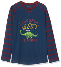 Carica l'immagine nel visualizzatore di Gallery, Hatley Raglan Tee Maglia a Maniche Lunghe, Blu (Dinos Rule 400), 6 Anni... - Ilgrandebazar